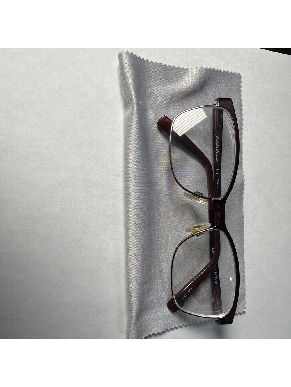 NEW EDDIE BAUER EB32204 WI BURGUNDY AUTHENTIC (FRAMES ONLY) EYEGLASSES 53-15